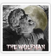 The Wolfman howling at the moon Sticker