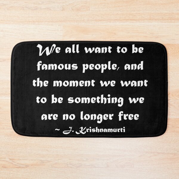 Item preview, Famous people - J. Krishnamurti quote - black designed and sold by rahilvalani.