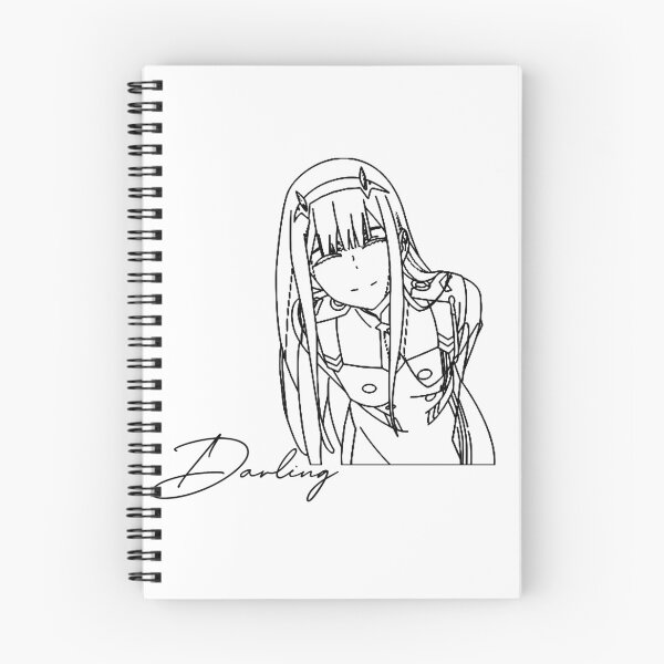 Item preview, zero two outline designed and sold by Riku-Ortiz.