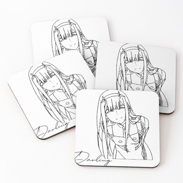 Item preview, zero two outline designed and sold by Riku-Ortiz.