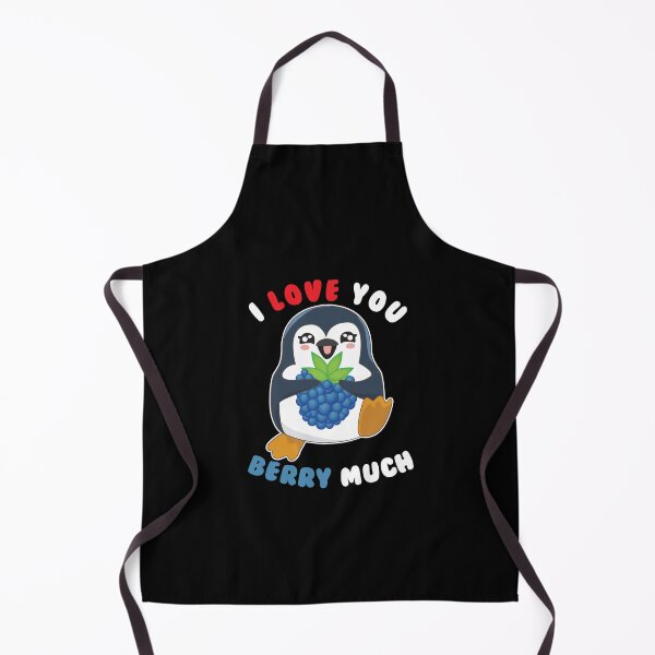 Item preview, I Love You Berry Much Cute Penguin I Love You Pun designed and sold by perfectpresents.