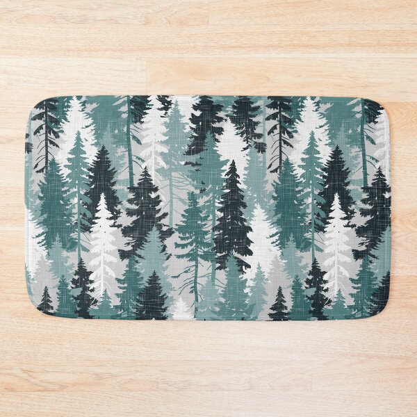 Item preview, Pine Tree Forest / Teal designed and sold by MirabellePrint.