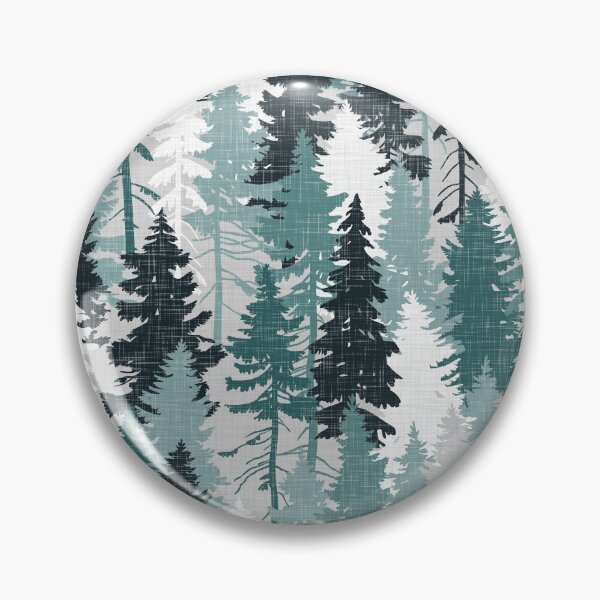 Item preview, Pine Tree Forest / Teal designed and sold by MirabellePrint.