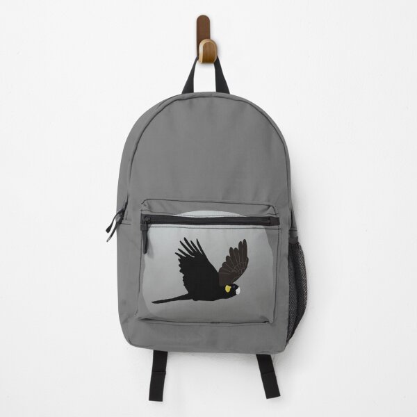 Item preview, Black cockatoo on grey circle designed and sold by Old Friends Pet Portraits.