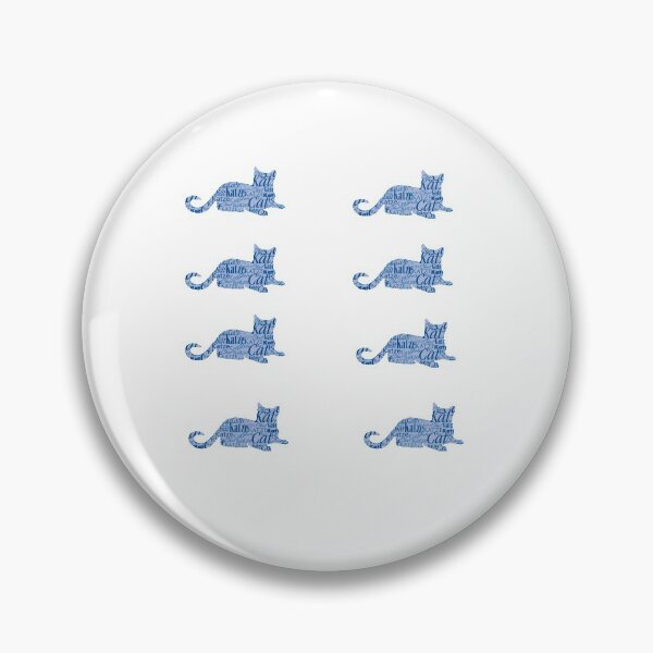 Item preview, Cats sticker blue word cat in different languages designed and sold by Toffy2222.