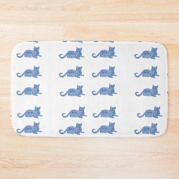 Item preview, Cats sticker blue word cat in different languages designed and sold by Toffy2222.