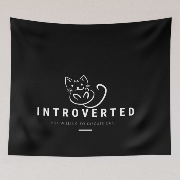 Item preview, Introverted But Willing To Discuss Cats designed and sold by Vivoh12.
