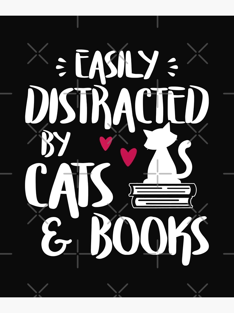 Cat, books and tea Poster for Sale by Thisgingerloves