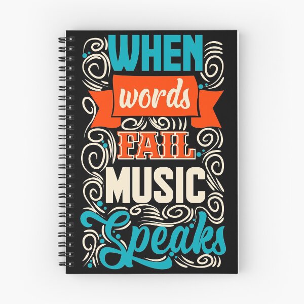 Item preview, When Words Fail, Music Speaks designed and sold by thecraftapparel.