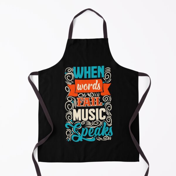 Item preview, When Words Fail, Music Speaks designed and sold by thecraftapparel.
