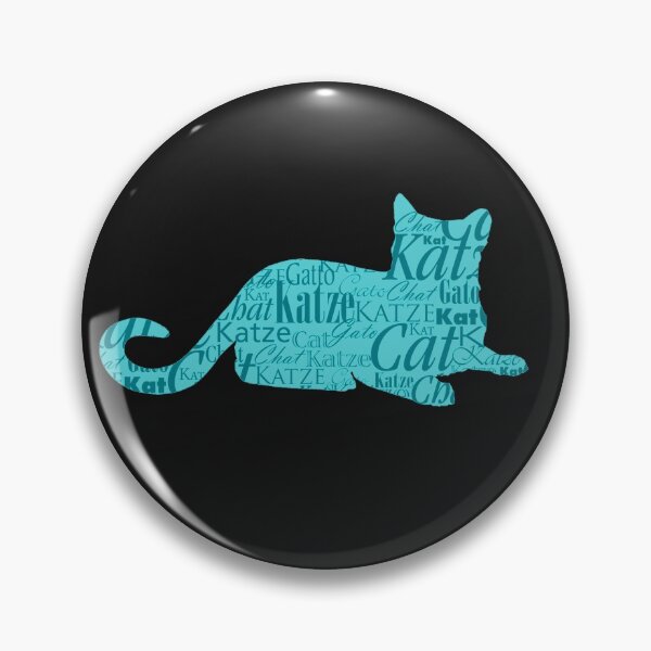 Item preview, Cats sticker turquoise word cat in different languages designed and sold by Toffy2222.