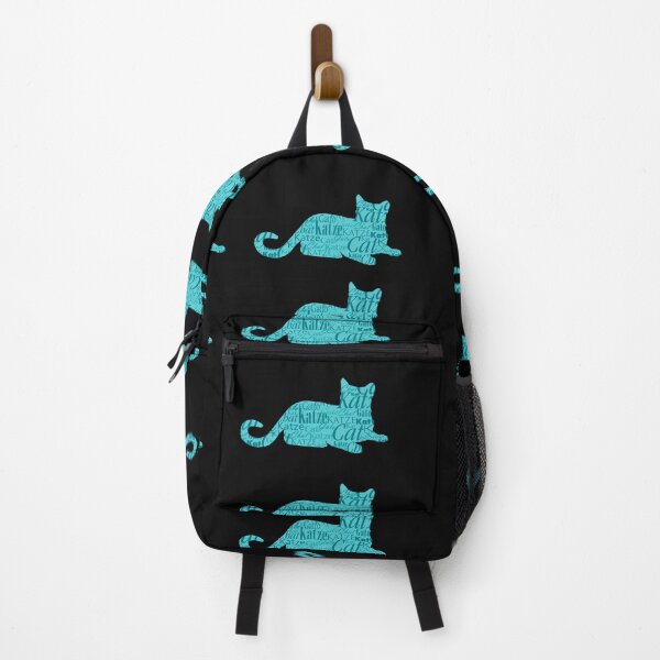 Item preview, Cats sticker turquoise word cat in different languages designed and sold by Toffy2222.