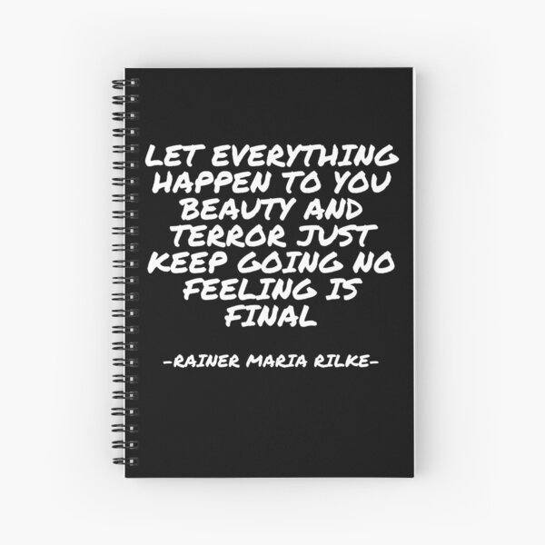 Rainer Maria Rilke Only Journey Quote 5x7 Unlined Notebook