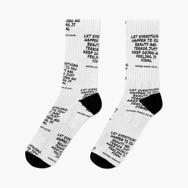 Item preview, Rainer Maria Rilke - Let everything happen to you beauty and terror just keep going no feeling is final designed and sold by appleofyoureye.