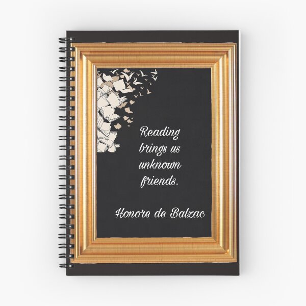 Item preview, Honore de Balzac, quote on books designed and sold by Pelikancrazy.