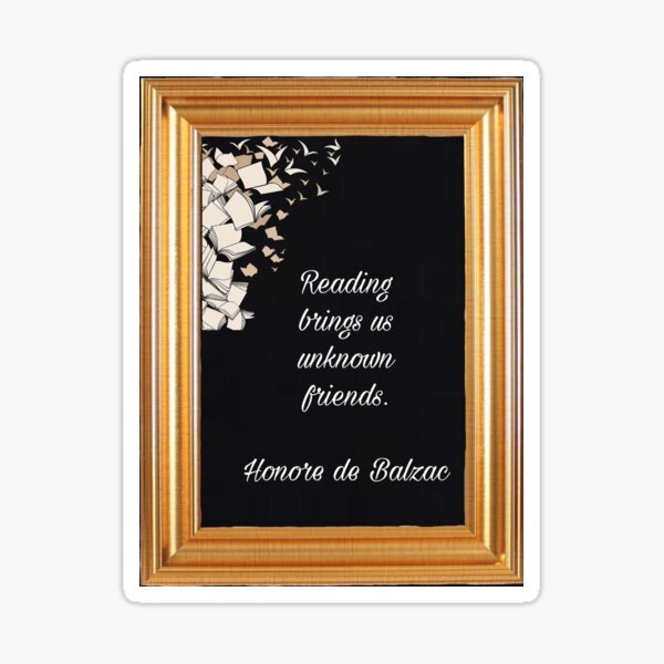 Item preview, Honore de Balzac, quote on books designed and sold by Pelikancrazy.