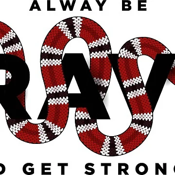 Artwork thumbnail, Snake Quote Sticker by PatternSquare