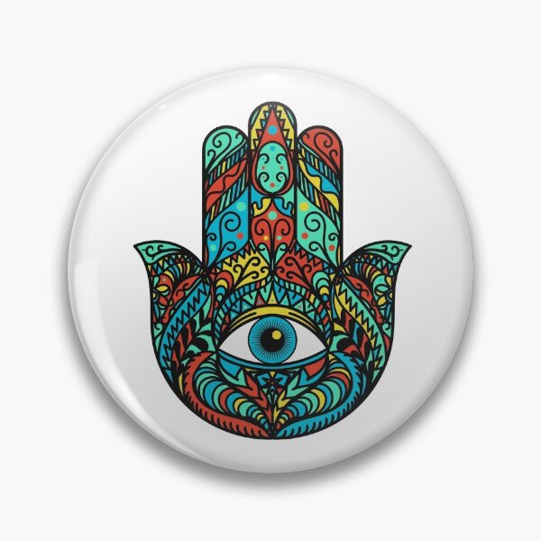 Item preview, Hamsa Jewish symbol, amulet of happiness, luck, health, and good fortune designed and sold by RoManSmArt.