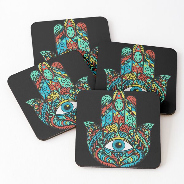Item preview, Hamsa Jewish symbol, amulet of happiness, luck, health, and good fortune designed and sold by RoManSmArt.
