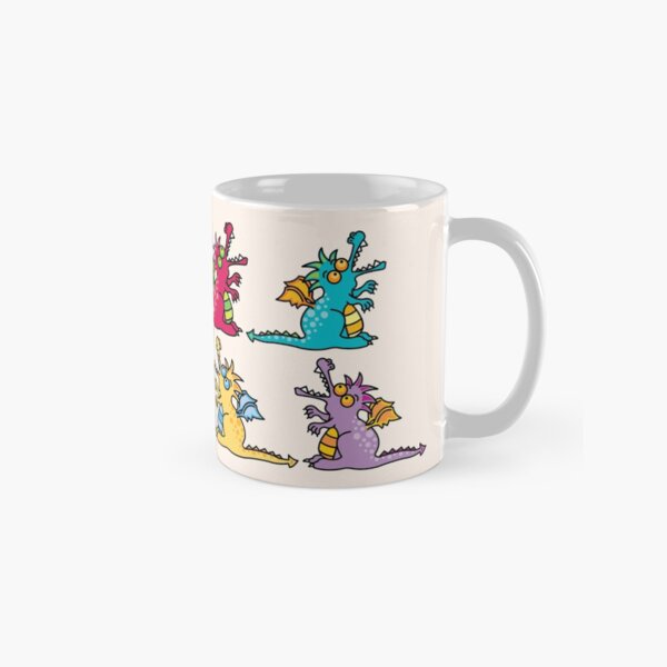 Item preview, Four Magical Cartoon Dragons | Purple, Red, Yellow, Teal designed and sold by fatfatin.