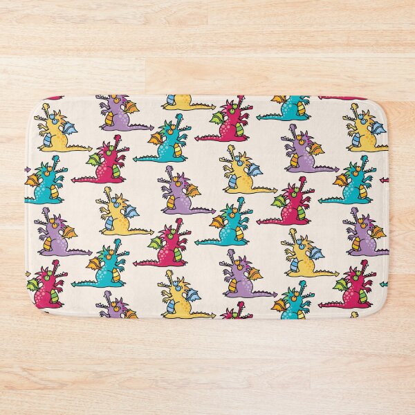 Item preview, Four Magical Cartoon Dragons | Purple, Red, Yellow, Teal designed and sold by fatfatin.