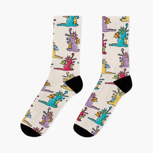 Item preview, Four Magical Cartoon Dragons | Purple, Red, Yellow, Teal designed and sold by fatfatin.