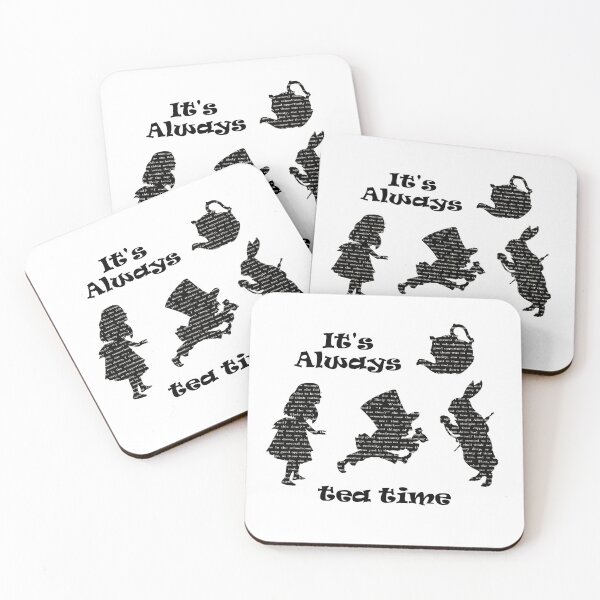 Item preview, It's Always Tea Time Silhouette Art - Alice in Wonderland designed and sold by maryedenoa.