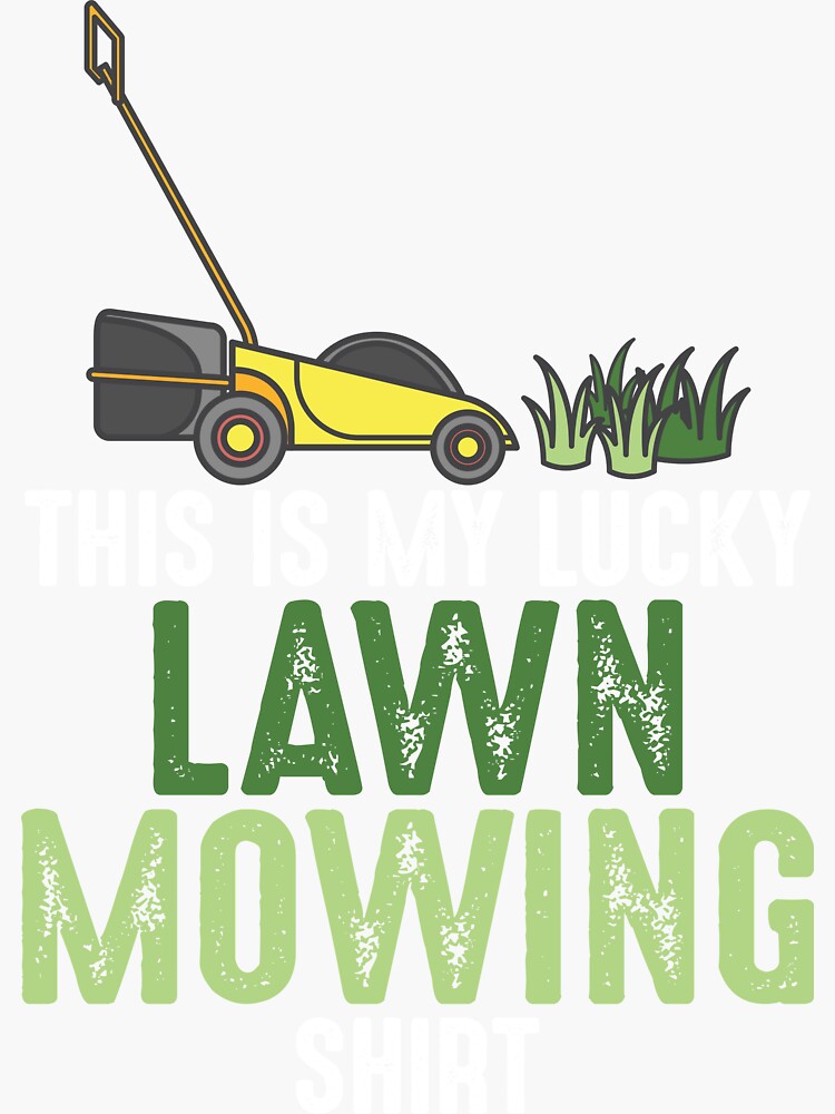 "Funny Retro Vintage Lawn Mower" Sticker for Sale by jcorres Redbubble