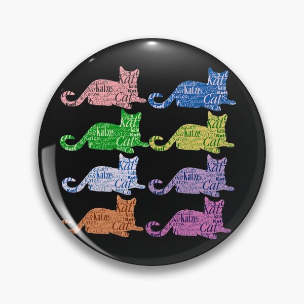 Item preview, Cats sticker bundle collection of colorful word cat in different languages designed and sold by Toffy2222.