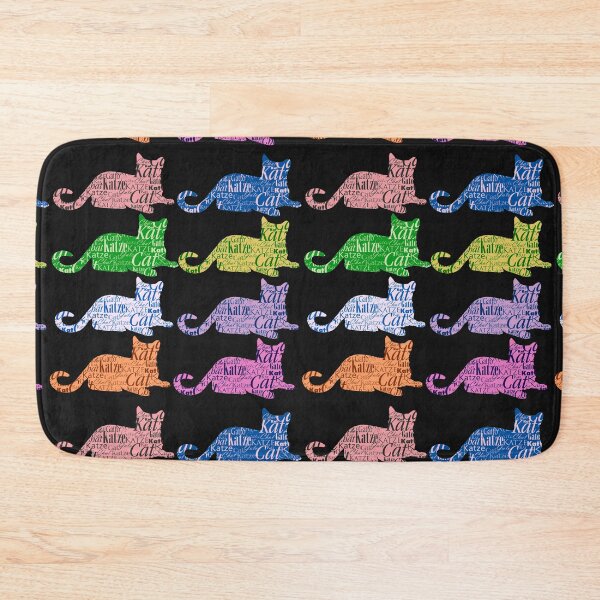 Item preview, Cats sticker bundle collection of colorful word cat in different languages designed and sold by Toffy2222.