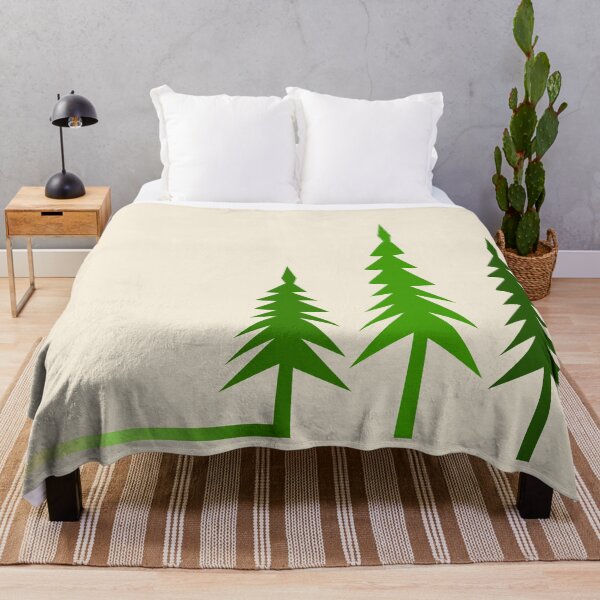 Item preview, Minimalist Tree Forest: Ombre edition - Simple abstract green design designed and sold by Deegital18.