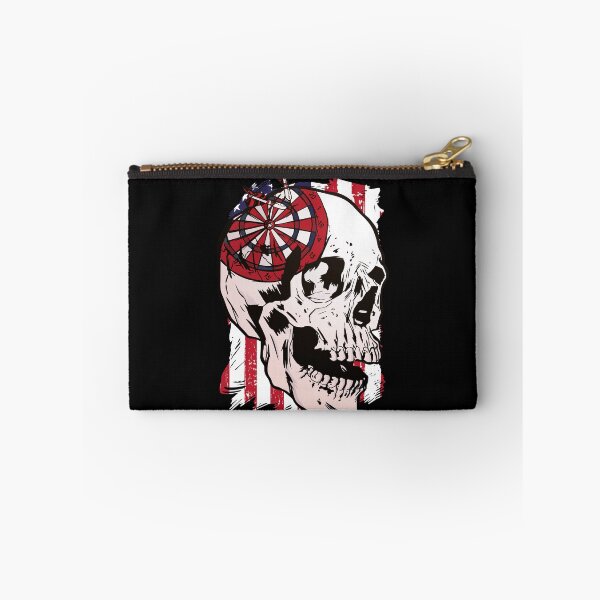 Artikelvorschau, Darts Schädel USA Flagge 180 Grunge entworfen und verkauft von OmmeDesigns.