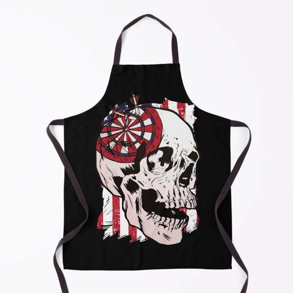 Aperçu de l'œuvre Fléchettes Skull USA 180 créée et vendue par OmmeDesigns.
