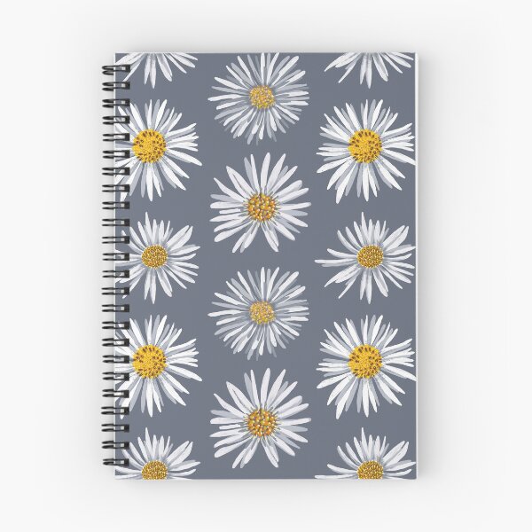 Aperçu de l'œuvre Asters blancs sur gris ardoise créée et vendue par colorofmagic.