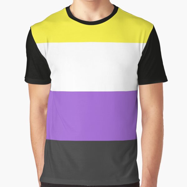 Nonbinary Pride Flag Graphic T-Shirt