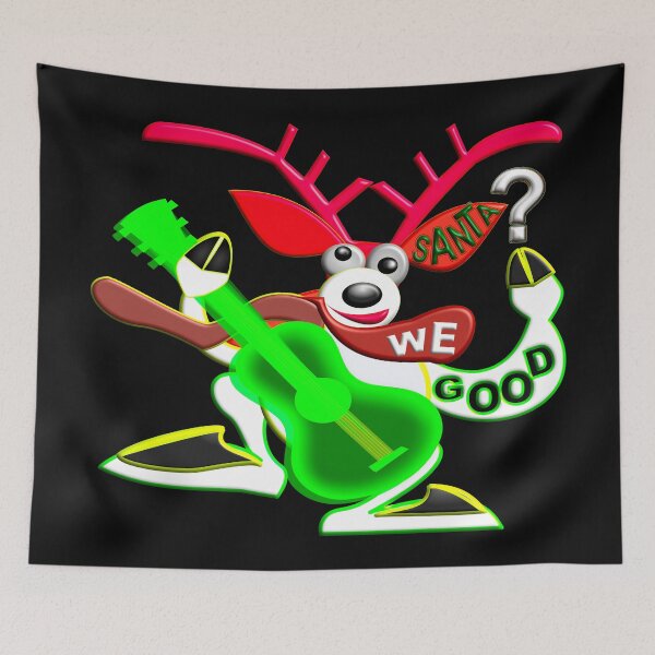 Item preview,  THE DEER DANCING WHILE PLAYING THE GUITAR - SANTA WE GOOD? CHRISTMAS HOLIDAYS designed and sold by Ralek.