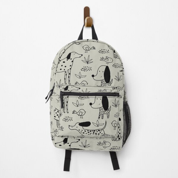 Item preview, Funny dogs patterns black on gray kid décor designed and sold by edgalum.