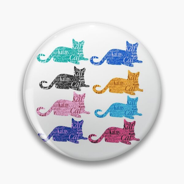 Item preview, Cats stickers collection bundle colorful word cat in different languages designed and sold by Toffy2222.