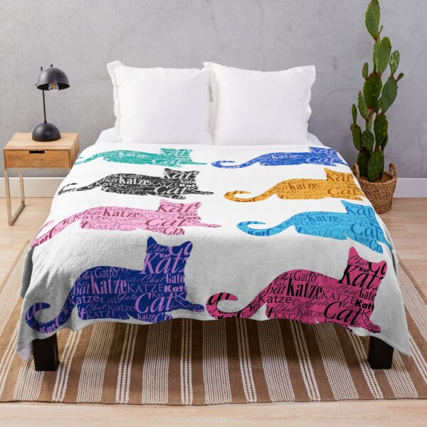 Item preview, Cats stickers collection bundle colorful word cat in different languages designed and sold by Toffy2222.