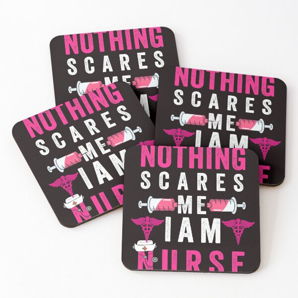 Item preview, NOTHING SCARES ME I AM A NURSE designed and sold by Hussain Shirts.