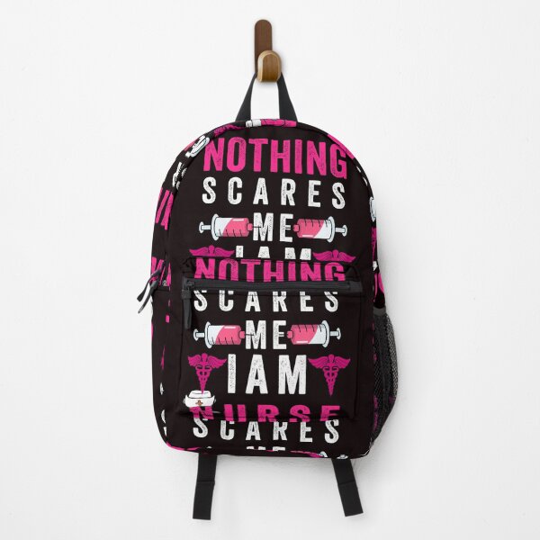Item preview, NOTHING SCARES ME I AM A NURSE designed and sold by Hussain Shirts.