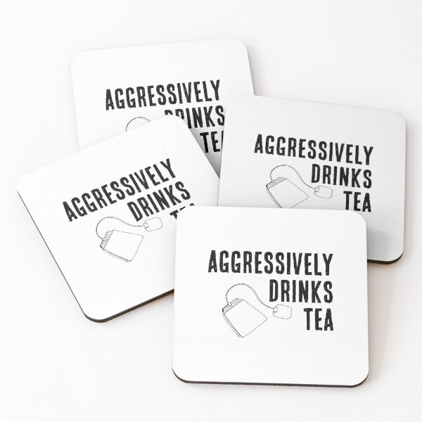 Item preview, Aggressively Drinks Tea designed and sold by PatternSquare.