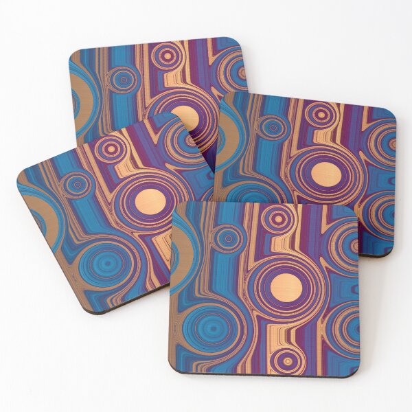 Item preview, Blue Red Copper Circles designed and sold by BilgePaksoylu.
