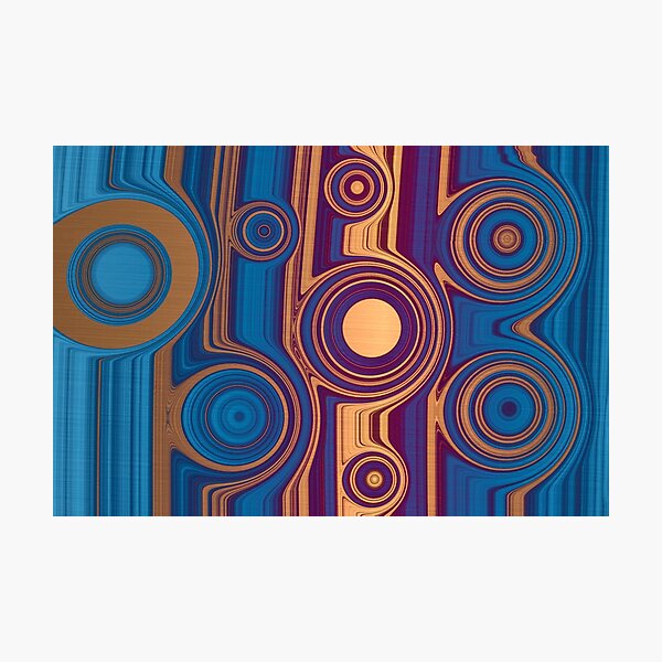 Item preview, Blue Red Copper Circles designed and sold by BilgePaksoylu.