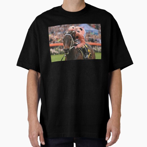 Champion Australian racehorse Black Caviar. Oversized T-Shirt