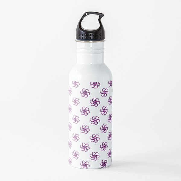 Yin Yang Design - Pink Color Spider Pattern Water Bottle