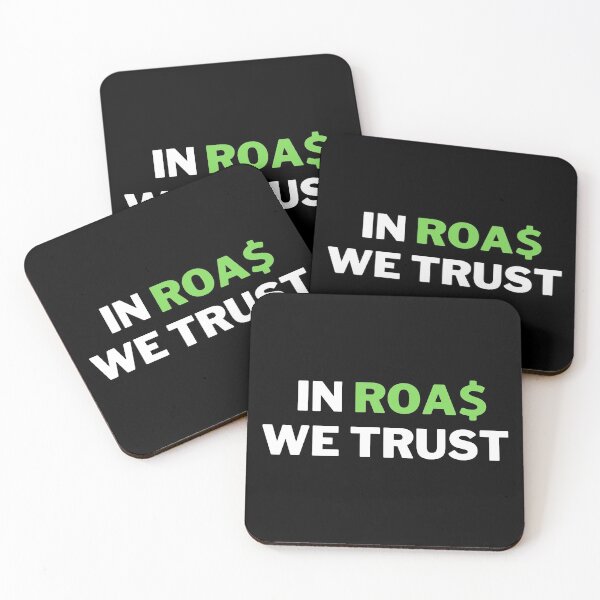 Item preview, In ROAS We Trust - Funny Dropshipping / Ecommerce Joke designed and sold by SimplyDeals.