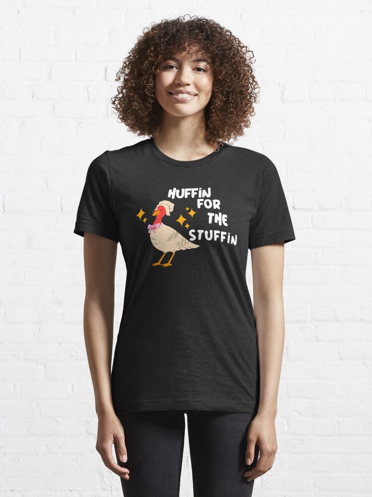 Alternate view of Huffin for the Stuffin Essential T-Shirt