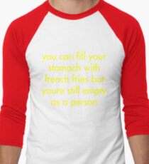 french fries Men's Baseball ¾ T-Shirt