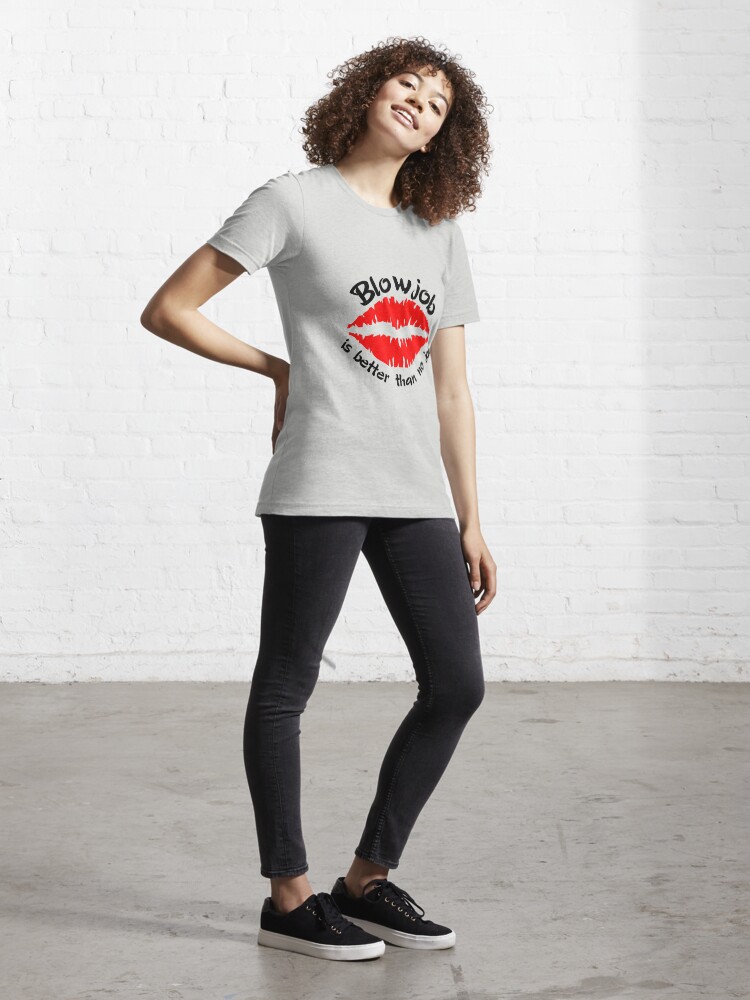 Thumbnail 4 von 7, Essential T-Shirt, Blowjob designt und verkauft von dynamitfrosch.